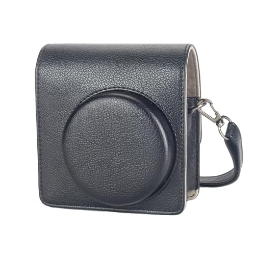 KALDA Mini 99 Tasche für Instax Mini 99 Sofortbildkamera, Schutztasche aus Weichem Kunstleder mit Schulterriemen (Mini 99, Schwarz) von KALDA