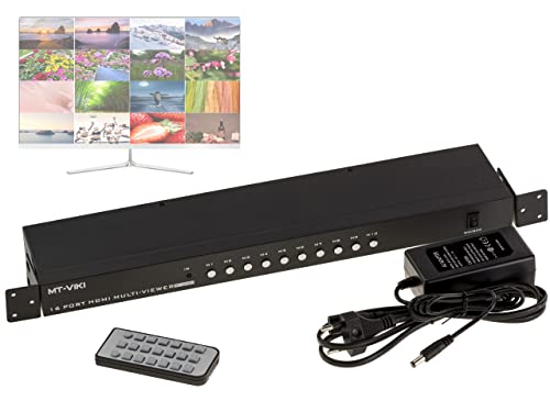KALEA-INFORMATIQUE 16x1 HDMI MULTIVIEWER Switch. Pip-Mehrfachanzeige von 1 bis 16 Mosaikquellen von 1 bis 16 Bildern Unterstützung von HDMI1.4 HDCP1.4 30Hz und 60Hz. von KALEA-INFORMATIQUE