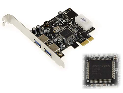 KALEA-INFORMATIQUE 2 Port USB3 (USB 3.0 5G) PCIe-Controller-Karte mit Etron TECH EJ168A Chipsatz. von KALEA-INFORMATIQUE