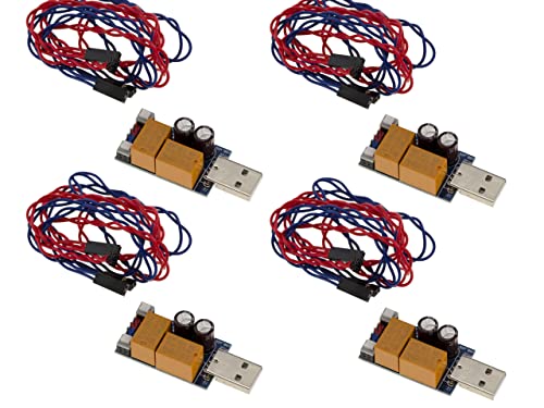 KALEA-INFORMATIQUE 4 Stück WATCHDOG USB-Dongle mit Reset- und Restart-Tasten, inklusive RST PWR-Kabel - Doppelrelais von KALEA-INFORMATIQUE