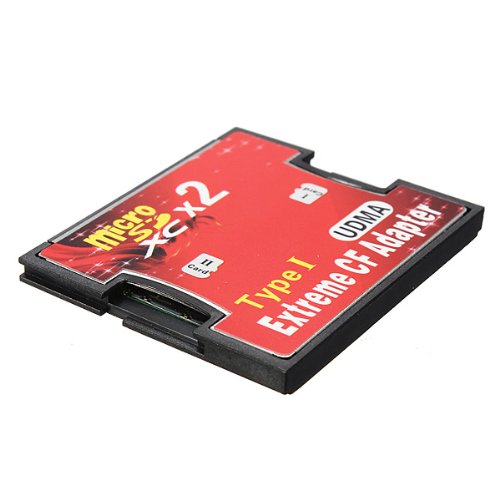 KALEA-INFORMATIQUE Adapter für 2 MicroSD-Karten MicroSDHC MicroSDXC MicroSD 3.0 auf Compact Flash CF I - 128 GB Kapazität. von KALEA-INFORMATIQUE