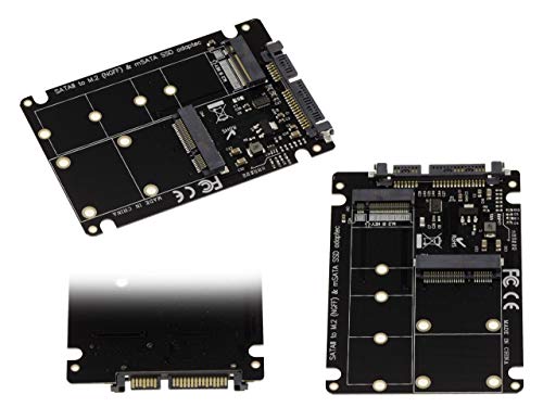 KALEA-INFORMATIQUE Adapter für SSD M2 NGFF SATA B oder B+M Key und/oder SSD mSATA auf SATA von KALEA-INFORMATIQUE