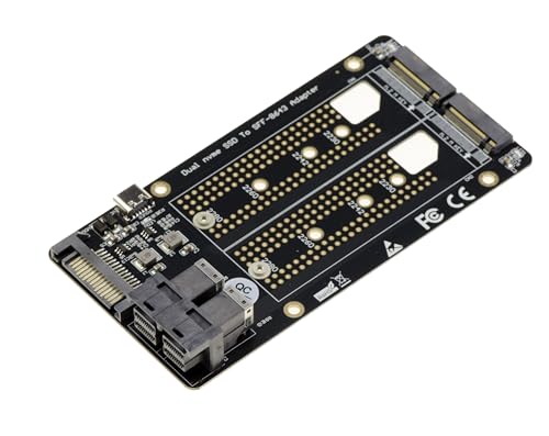 KALEA-INFORMATIQUE Adapter für Zwei M2-SSDs PCIe NVMe M Key auf SFF8643 U.2, um Zwei M2-SSDs an Zwei U2-Ports zu montieren KALEA-INFORMATIQUE Adapter für Zwei M2-SSDs PCIe NVMe M Key auf SFF8643 U.2, um Zwei M2-SSDs an Zwei U2-Ports zu montieren von KALEA-INFORMATIQUE