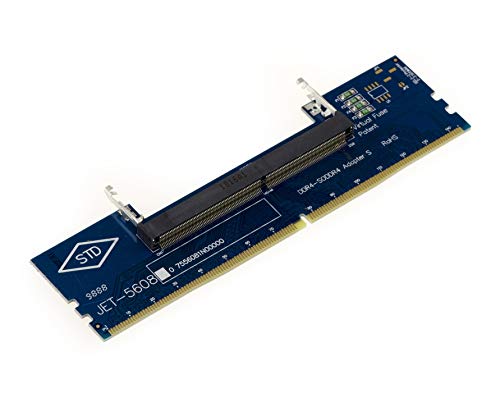 KALEA-INFORMATIQUE Adapter oder Tester für Streifen des Typs DDR4 von Notebooks auf DDR 4 von Desktop-PCs. SoDimm Dimm von KALEA-INFORMATIQUE