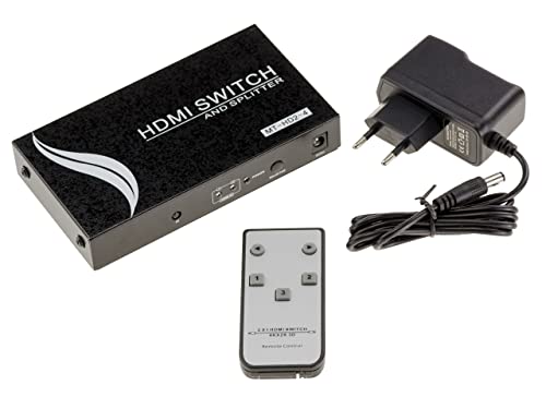 KALEA-INFORMATIQUE HDMI-2-zu-4-Switch und -Splitter: Auswahl Einer von Zwei möglichen Quellen und gleichzeitige Anzeige auf Vier Bildschirmen. von KALEA-INFORMATIQUE