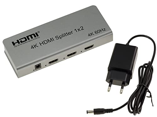 KALEA-INFORMATIQUE HDMI 2.0 4K 60Hz Videosplitter Typ Splitter, der 1 Eingangsquelle identisch auf 2 simultane Ausgänge dupliziert. CEC-Unterstützung und EDID-Management, HDCP 2.2. von KALEA-INFORMATIQUE