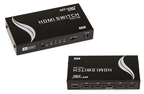 KALEA-INFORMATIQUE HDMI-Video-Splitterbox vom Typ 5-zu-1-Switch, um 5 Eingänge auf 1 Ausgang umzuleiten. Mit Fernbedienung von KALEA-INFORMATIQUE