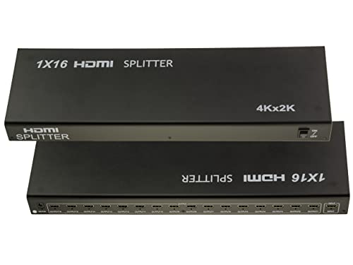 KALEA-INFORMATIQUE HDMI-Videosplitter vom Splittertyp, der 1 Eingangsquelle identisch auf 16 gleichzeitige Ausgänge dupliziert. 4K-Auflösung 2160x3840 bei 30Hz, Ton- und Bildunterstützung. von KALEA-INFORMATIQUE