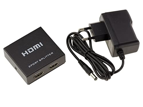 KALEA-INFORMATIQUE HDMI-Videosplitter vom Typ Splitter, der 1 Eingangsquelle identisch auf 2 simultane Ausgänge dupliziert. 4K-Auflösung 2160x3840 bei 30Hz, Unterstützung von Ton und Bild. von KALEA-INFORMATIQUE