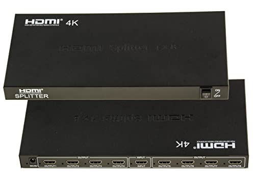KALEA-INFORMATIQUE HDMI-Videosplitter vom Typ Splitter, der 1 Eingangsquelle identisch auf 8 gleichzeitige Ausgänge dupliziert. 4K-Auflösung 2160x3840 bei 30Hz, Ton- und Bildunterstützung. von KALEA-INFORMATIQUE
