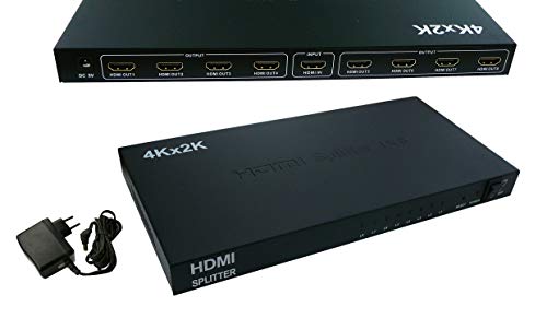 KALEA-INFORMATIQUE HDMI-Videosplitter vom Typ Splitter, der 1 Eingangsquelle identisch auf 8 gleichzeitige Ausgänge dupliziert. 4K-Auflösung 2160x3840 bei 30Hz, Unterstützung für 3D-Ton und -Bild. von KALEA-INFORMATIQUE