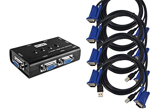 KALEA-INFORMATIQUE KVM Switch Sharing Box für 4 PCs. VGA-Bildschirm, USB-Tastatur und -Maus, mit mitgelieferten KVM-Kabeln. KALEA-INFORMATIQUE KVM Switch Sharing Box für 4 PCs. VGA-Bildschirm, USB-Tastatur und -Maus, mit mitgelieferten KVM-Kabeln. von KALEA-INFORMATIQUE