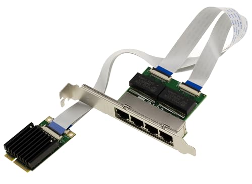 KALEA-INFORMATIQUE Mini-PCIe-Netzwerk-Controller-Karte Quad Gigabit LAN Ethernet RJ45 10/100/1000 4 Ports mit Intel I350-Chipsatz KALEA-INFORMATIQUE Mini-PCIe-Netzwerk-Controller-Karte Quad Gigabit LAN Ethernet RJ45 10/100/1000 4 Ports mit Intel I350-Chipsatz von KALEA-INFORMATIQUE