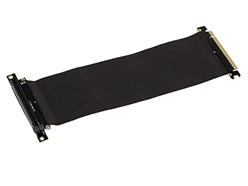 KALEA-INFORMATIQUE PCI Express-Erweiterungsmatte vom Riser-Typ. PCIe x16-Steckverbinder und geschirmte halbsteife Tischdecke 25cm. von KALEA-INFORMATIQUE