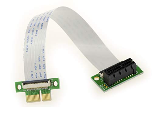 KALEA-INFORMATIQUE PCI Express-Erweiterungsmatte vom Typ Riser. PCIe x1-Steckverbinder und Flexible Matten vom Typ FPC 15cm oder 25cm. von KALEA-INFORMATIQUE