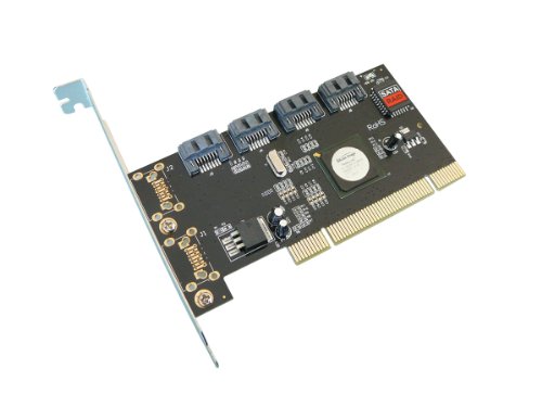 KALEA-INFORMATIQUE PCI SATA Controller-Karte mit 4 Ports. PCI 32 Bit mit Chipsatz Silicon Image SIL 3124, RAID 0 1 5. von KALEA-INFORMATIQUE