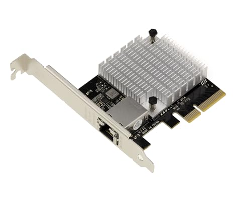 KALEA-INFORMATIQUE PCIe 10 Gigabit Ethernet 1-Port RJ45 10G Netzwerk-Controller-Karte mit AQUANTIA AQC107S-T1 Chipsatz. Low und High Profile. von KALEA-INFORMATIQUE