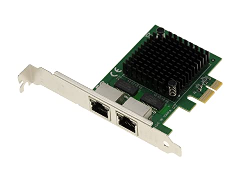 KALEA-INFORMATIQUE PCIe 2.5 Dual Gigabit Ethernet 10 100 1000 1G 2.5G Karte mit 2 RJ45-Ports. Chipsatz Intel I225-V. von KALEA-INFORMATIQUE