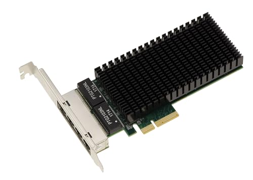KALEA-INFORMATIQUE PCIe 4 Ports RJ45 GIGABIT Ethernet Netzwerk-Controller-Karte mit Intel I210AT Chipsatz. WOL PXE-Funktion, Low- und High-Profile-Winkel. von KALEA-INFORMATIQUE