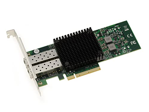 KALEA-INFORMATIQUE PCIe-Controller-Karte für 10G-LAN-Netzwerk, Glasfaser, SFP+, 2 Ports, mit MELLANOX X-3 Chipsatz - 10GbE Ethernet Network Adapter von KALEA-INFORMATIQUE