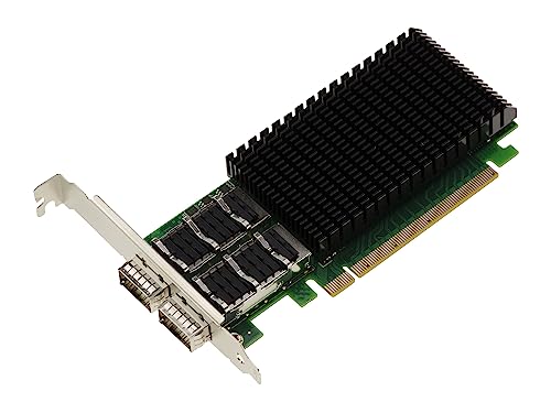 KALEA-INFORMATIQUE PCIe Netzwerk-Controller-Karte für Server oder PC Dual 100G QSFP28 2 Ports. Mellanox ConnectX 4 Chipsatz. 100GbE 56GbE 50GbE 40GbE 25GbE 10GbE 1GbE Unterstützung. von KALEA-INFORMATIQUE