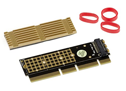 KALEA-INFORMATIQUE PCIe x16 Compact Controller Card Adapter für SSD M.2 Typ M2 NGFF PCIe 3.0 NVMe - MIT KÜHLER - HÖHE 2U... von KALEA-INFORMATIQUE