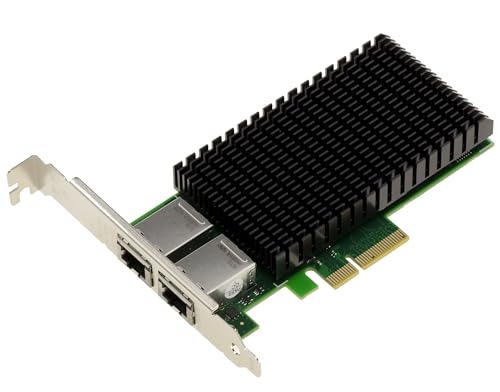 KALEA-INFORMATIQUE PCIe x4 Netzwerk-Controller-Karte mit 2 Ports, 10 Gigabit Ethernet RJ45 mit Intel X550 10G Chipsatz KALEA-INFORMATIQUE PCIe x4 Netzwerk-Controller-Karte mit 2 Ports, 10 Gigabit Ethernet RJ45 mit Intel X550 10G Chipsatz von KALEA-INFORMATIQUE
