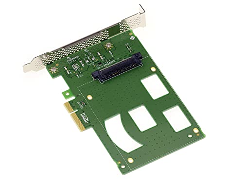 KALEA-INFORMATIQUE PCIe x4 Type PCIe 3.0 Controller-Karte für SSD PCIe NVMe U.2 U2 68-pin SFF-8639. Direkte Montage auf der Karte ohne Kabel. von KALEA-INFORMATIQUE