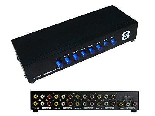KALEA-INFORMATIQUE RCA-Video-Audiosplitterbox, Switch-Typ, um 1 Eingang auf 8 Ausgänge oder 8 Eingänge auf 1 Ausgang zu verzweigen. von KALEA-INFORMATIQUE