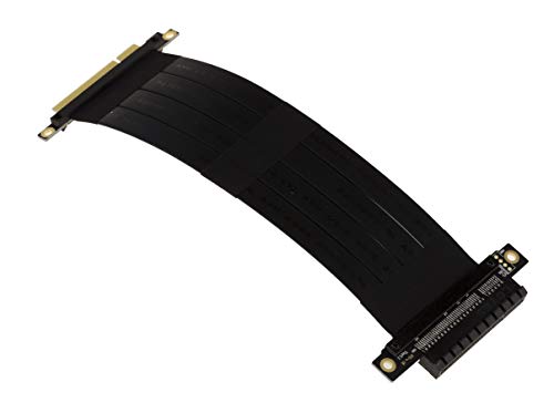 KALEA-INFORMATIQUE Riser-Erweiterungsmatte für PCI Express x4-Anschluss zu PCIe x8-Anschluss mit PCIe 3.0-kompatiblen, geschirmten, flexiblen Flachbandkabeln. Gesamtlänge 23cm KALEA-INFORMATIQUE Riser-Erweiterungsmatte für PCI Express x4-Anschluss zu PCIe x8-Anschluss mit PCIe 3.0-kompatiblen, geschirmten, flexiblen Flachbandkabeln. Gesamtlänge 23cm von KALEA-INFORMATIQUE
