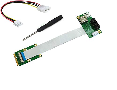 KALEA-INFORMATIQUE Riser PCIe-zu-MiniPCIe-Adapter mit FPC-Matte Wird mit Zwei 15 und 25 cm Langen Matten geliefert. von KALEA-INFORMATIQUE