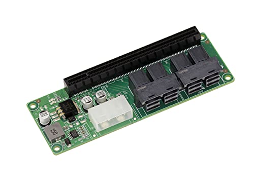 KALEA-INFORMATIQUE Riser Replikator für 4X SFF-8643 Port zu PCIe x16 Mini SAS SFF8643 HD 4i. von KALEA-INFORMATIQUE