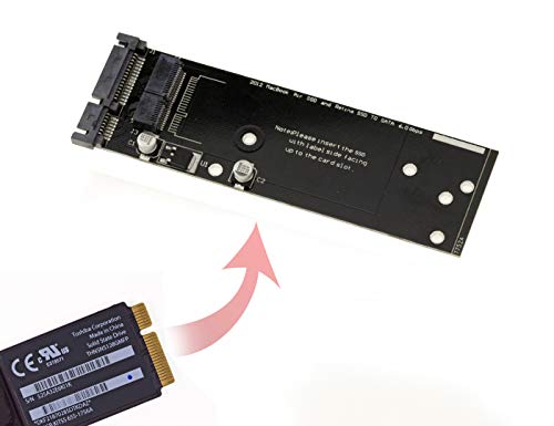 KALEA-INFORMATIQUE SATA-Adapter für SSD MAC AIR PRO Retina 2012 8+18 PINS - PA5025G A1398 MC975 MC976 MD224 MD223 MD231 MD232 A1425 A1466 A1465 - Jahr 2012. von KALEA-INFORMATIQUE