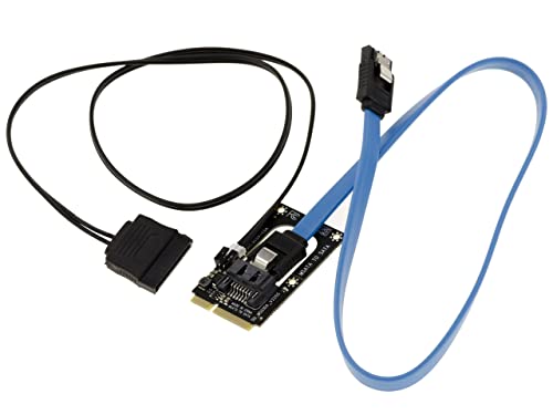 KALEA-INFORMATIQUE SATA-zu-mSATA-Adapter mit Stromversorgung für die Festplatte, um eine mSATA-SSD durch eine herkömmliche HDD zu ersetzen. von KALEA-INFORMATIQUE