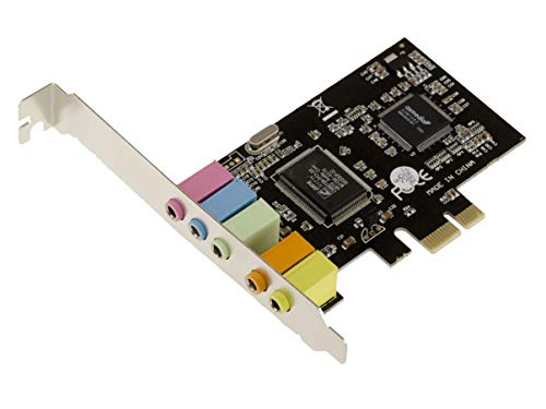 KALEA-INFORMATIQUE Soundkarte auf PCI Express 5.1 Kanal Port mit Chipsatz CMedia CMI8738/PCI-SX und ASM1083 - PCIe x1, HIGH und Low Profile. von KALEA-INFORMATIQUE