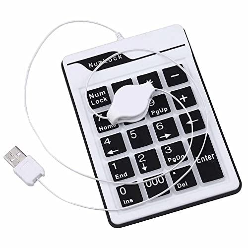 KALEA-INFORMATIQUE USB-Zusatztastatur aus Silikon mit 19 Tasten. Schwarz, spritzwassergeschützt. Mit einziehbarem Kabel. KALEA-INFORMATIQUE USB-Zusatztastatur aus Silikon mit 19 Tasten. Schwarz, spritzwassergeschützt. Mit einziehbarem Kabel. von KALEA-INFORMATIQUE