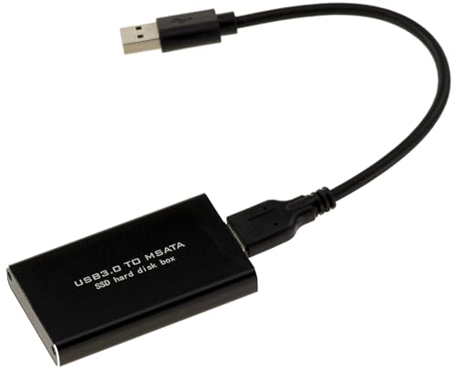 KALEA-INFORMATIQUE mSATA-auf-USB3-Gehäuse für 30mm oder 50mm mSATA-SSDs von KALEA-INFORMATIQUE