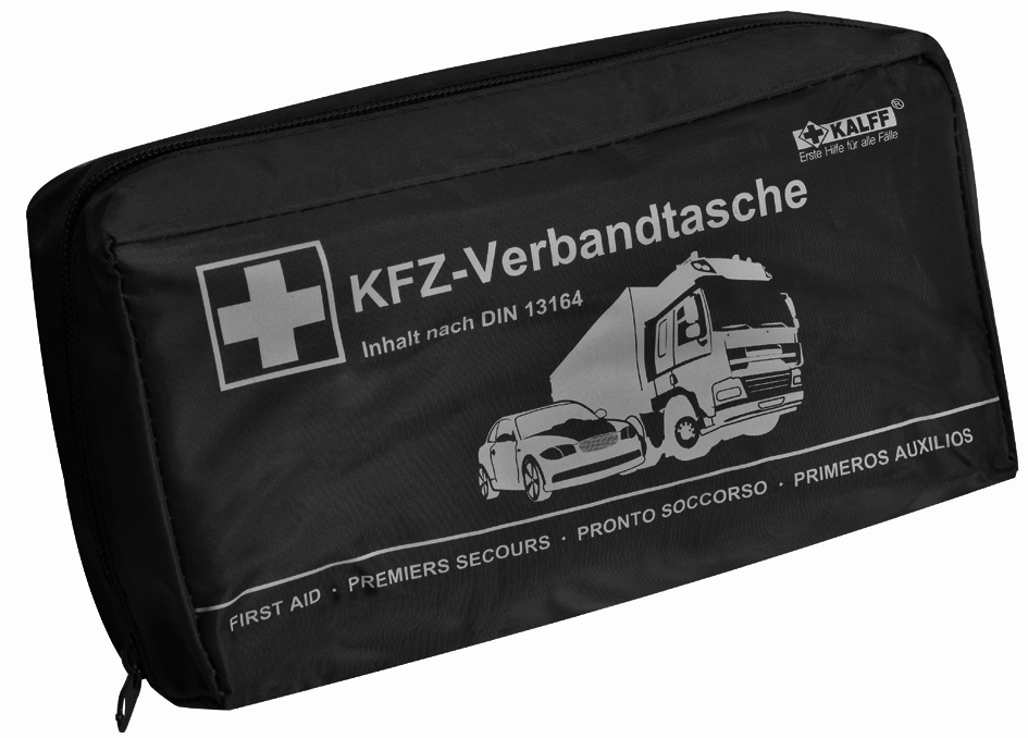 KALFF KFZ-Verbandtasche , Kompakt, , Inhalt DIN 13164, schwarz von KALFF