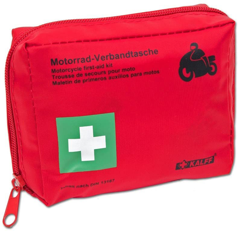 KALFF Motorrad-Verbandtasche, Inhalt DIN 13167, rot von KALFF