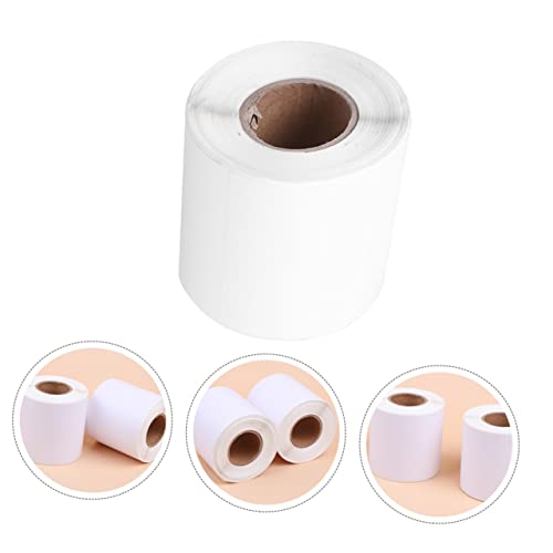 KALLORY 1 Rolle Etikettenpapier Große Weiße Klebeetiketten Etikettpapier Thermal- Druckbar Papier Für Thermodrucker Aufkleber Druckkopfreiniger Etiketten Für Dateiordner Thermopapier von KALLORY