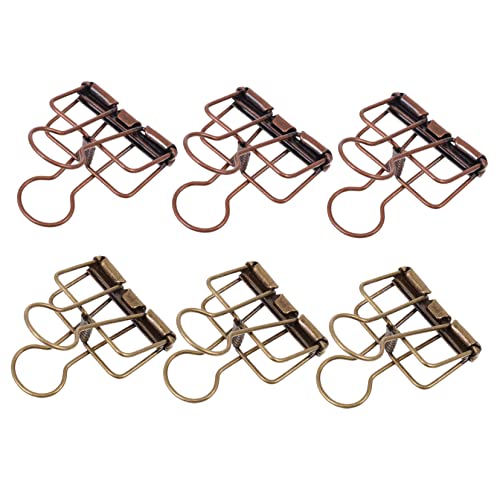 KALLORY 1 Satz Bronze -schwalbenschwanzclip Büroklammern Bunt Clips Retro Klemmen Organisieren Goldene Büroklammern Papierklammern Sortiert Büroklammerklemme Klemmen Für Büro Eisen 6 Stück KALLORY 1 Satz Bronze -schwalbenschwanzclip Büroklammern Bunt Clips Retro Klemmen Organisieren Goldene Büroklammern Papierklammern Sortiert Büroklammerklemme Klemmen Für Büro Eisen 6 Stück von KALLORY