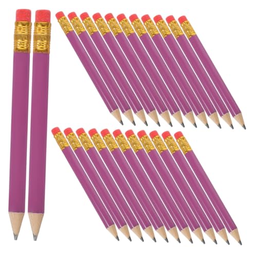 KALLORY 1 Satz Kurzer Bleistift Holzstifte Zeichenstifte Schreibgeräte Schulstifte Golfstift Taschenbleistift Kleiner Bleistift Bleistifte Für Kleinkinder Kleine Stifte Violett 144st von KALLORY