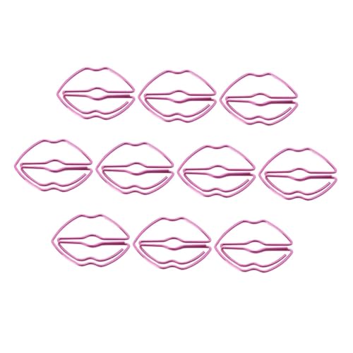 KALLORY 1 Satz Lesezeichendekorationen Rosa Papier Stifte Kreative Büroklammern Lippen Formen Büroklammern Halter Für Büroklammern Mini-büroklammern Legierung 10 Stück KALLORY 1 Satz Lesezeichendekorationen Rosa Papier Stifte Kreative Büroklammern Lippen Formen Büroklammern Halter Für Büroklammern Mini-büroklammern Legierung 10 Stück von KALLORY