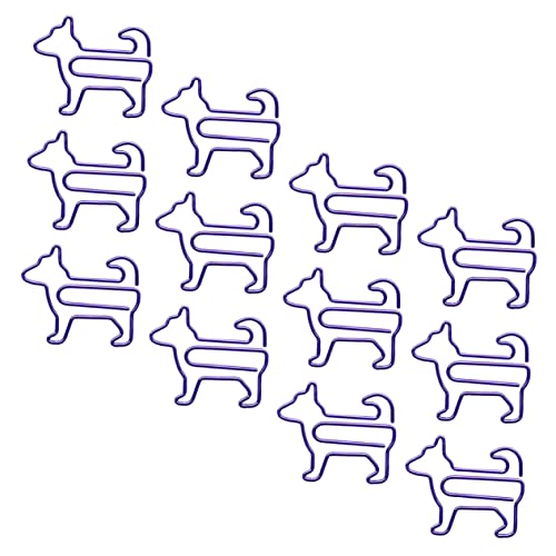 KALLORY 1 Satz Welpenstift Geformt Schulzeitung Clips Tiere Für Dackel Bunt Papierklammern Cartoon Hund Büroklammern Schreibwaren-clip Büroklammern Süß Metall Violett 12 Stück KALLORY 1 Satz Welpenstift Geformt Schulzeitung Clips Tiere Für Dackel Bunt Papierklammern Cartoon Hund Büroklammern Schreibwaren-clip Büroklammern Süß Metall Violett 12 Stück von KALLORY