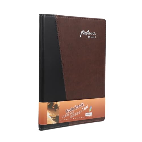 KALLORY 1 Stück Leder -Notizblock Praxisstudenten-Notizblock Schülernotizbuch Beachten Sie Pads Kreatives Notizbuch Lernheft einfaches Notizbuch Bürobedarf Business Notebook Papier von KALLORY