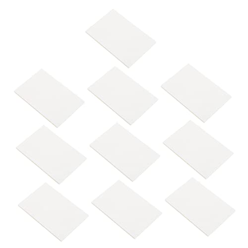 KALLORY 10 Stück Haftnotiz Dünn Transparent Klein Pads Sehen Seiten-tag Löschen Klare Nachrichtenerinnerungen Notizen Löschbar Unterlage Notizblöcke Schreiben Klebrig Das Haustier Weiß von KALLORY