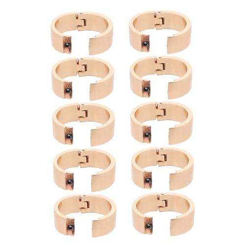 KALLORY 10 Stück Tischkalender Bindungskreisring Clipringe Für Papierbindung Binderringe Bindebuchringe Ringklemmringe Für Lernkarten Lernkartenringe Kreisclips Zinklegierung von KALLORY