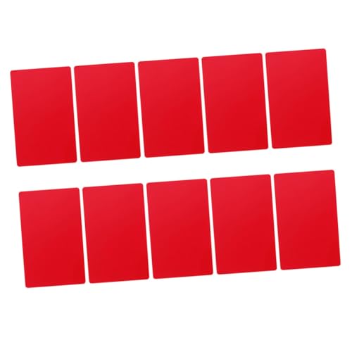 KALLORY 100 Stück Visitenkarte mit Metallaluminiumblatt Namenskarten für leere Visitenkarten aus Aluminium Angepasst leere Karten und Umschläge schmucklos leere Namenskarten Drucken rot KALLORY 100 Stück Visitenkarte mit Metallaluminiumblatt Namenskarten für leere Visitenkarten aus Aluminium Angepasst leere Karten und Umschläge schmucklos leere Namenskarten Drucken rot von KALLORY