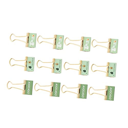 KALLORY 12 Stück Dekorative Binderclips Draht Binderclips Klemmen Dokument Binderclips Bürobedarf Büroklammer Datei Organisationsclips Schulclips Für Akten Grünes Metall KALLORY 12 Stück Dekorative Binderclips Draht Binderclips Klemmen Dokument Binderclips Bürobedarf Büroklammer Datei Organisationsclips Schulclips Für Akten Grünes Metall von KALLORY