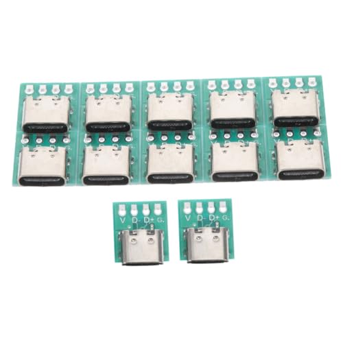 KALLORY 12Stücke USB Board Teiliges PCB Konverterplatine für Datenübertragung Kompatibel mit USB C Kabeln für DIY Projekte Vielseitige Anwendungen KALLORY 12Stücke USB Board Teiliges PCB Konverterplatine für Datenübertragung Kompatibel mit USB C Kabeln für DIY Projekte Vielseitige Anwendungen von KALLORY